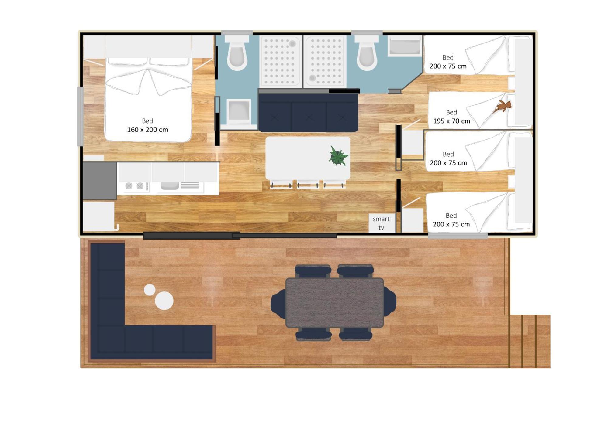 Estivo Premium Deluxe Mobile Homes On Camping Del Sole Village 伊塞奥 外观 照片
